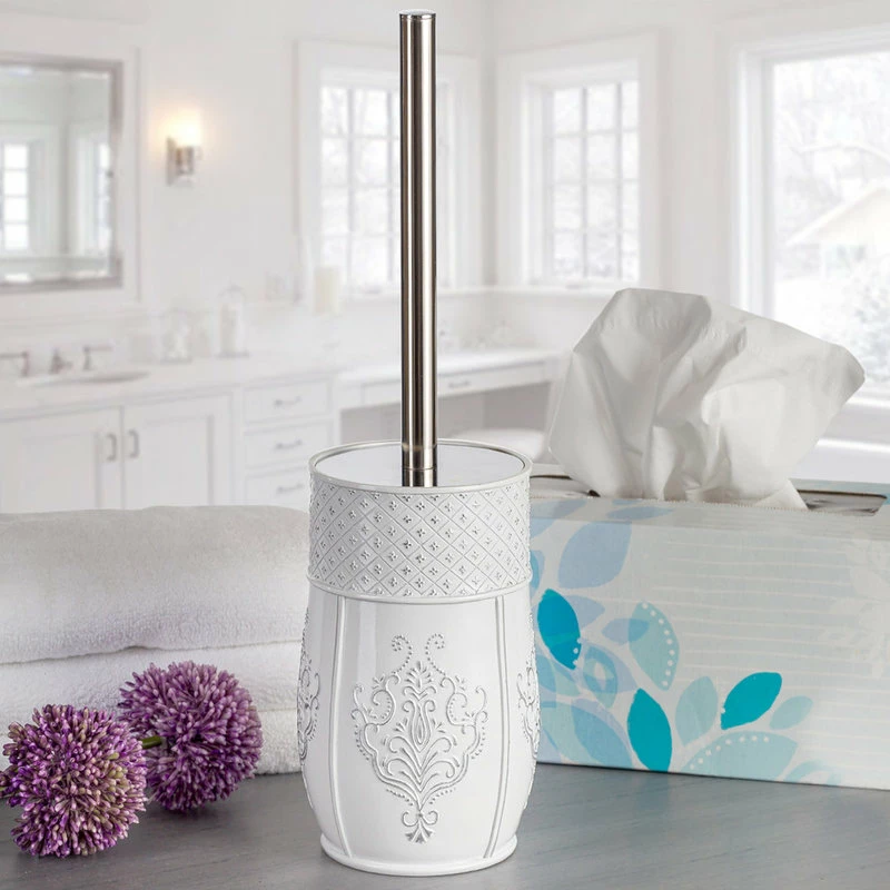 Wholesale 🔔 Creative Scents Vintage White Toilet Brush And Holder 🎉 - Image 2