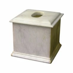 Coupon 🌟 Nature Home Decor White Marble Tissue Box Holder 🤩