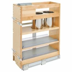 Wholesale 🤩 Rev-A-Shelf Wood Vanity Cabinet Outlet Pull Out Grooming Organizer With Soft Close 💯