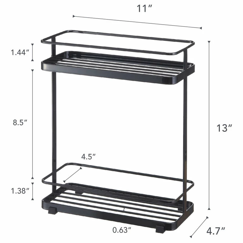 Coupon ๐ฅฐ Yamazaki Home Shower Caddy, Steel, Short, Holds 13.2 Lbs, Black, Short ๐ฏ - Image 3