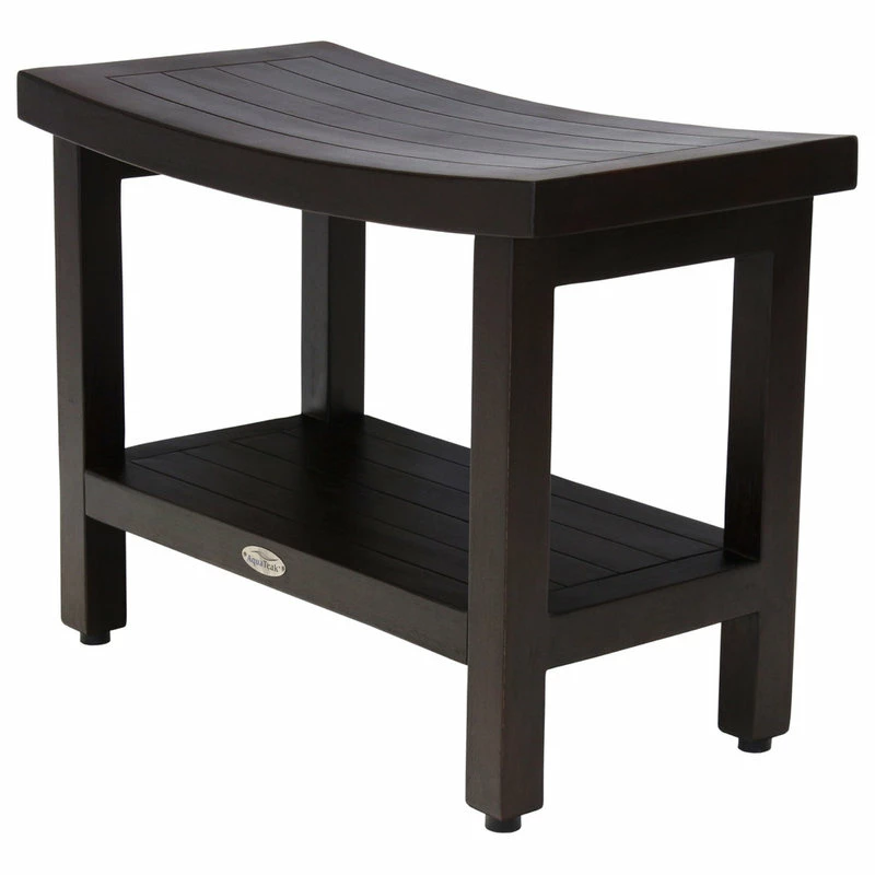 Brand new ๐ฏ AquaTeak Patented 24" Sumba™ Mocha Teak Shower Bench With Shelf ๐ฅฐ - Image 4