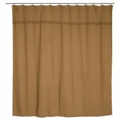 Deals 🎁 VHC Brands Burlap Natural Shower Curtain 72x72 ⭐