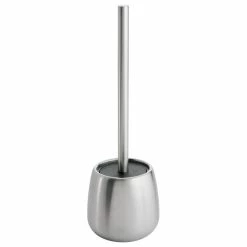 Cheap 🧨 IDesign Forma Toilet Bowl Brush Set, Brushed Stainless Steel 🔥