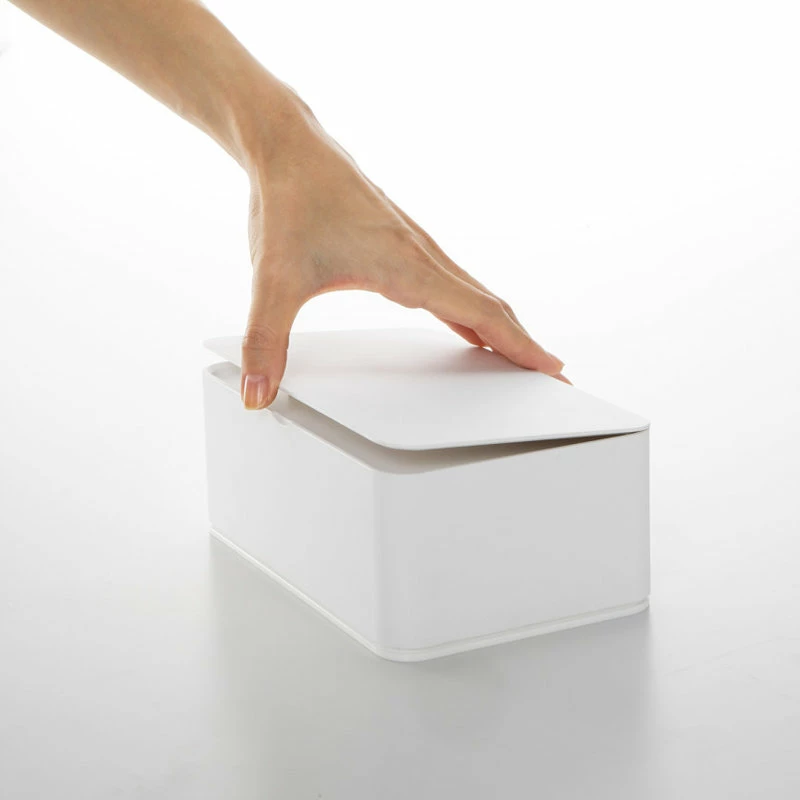 Deals ๐ Yamazaki Home Wet Wipes Case, Plastic, Lid, White โค๏ธ - Image 6