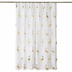 Best deal 🔥 Lush Decor Flamingo Shower Curtain Gold, 72"x72" ⭐