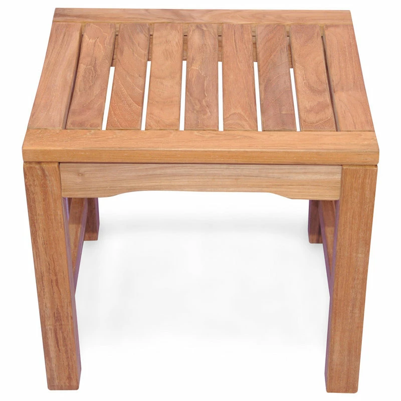 Promo ✨ Goldenteak Teak Shower Stool Rosemont, 19.5" ❤️ - Image 4