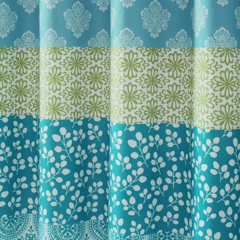 Wholesale ๐ Lush Decor Bohemian Stripe 72x72 Shower Curtain, Blue/Green ๐ - Image 5