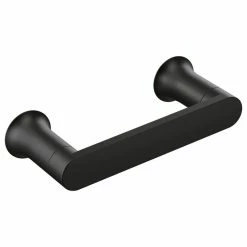 Deals ❤️ Moen BH3808 Genta Double Post Wall Mounted Toilet Paper Holder - Matte Black 🔥