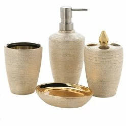 Wholesale 🤩 Accent Plus Golden Shimmer Bath Accessories 👏