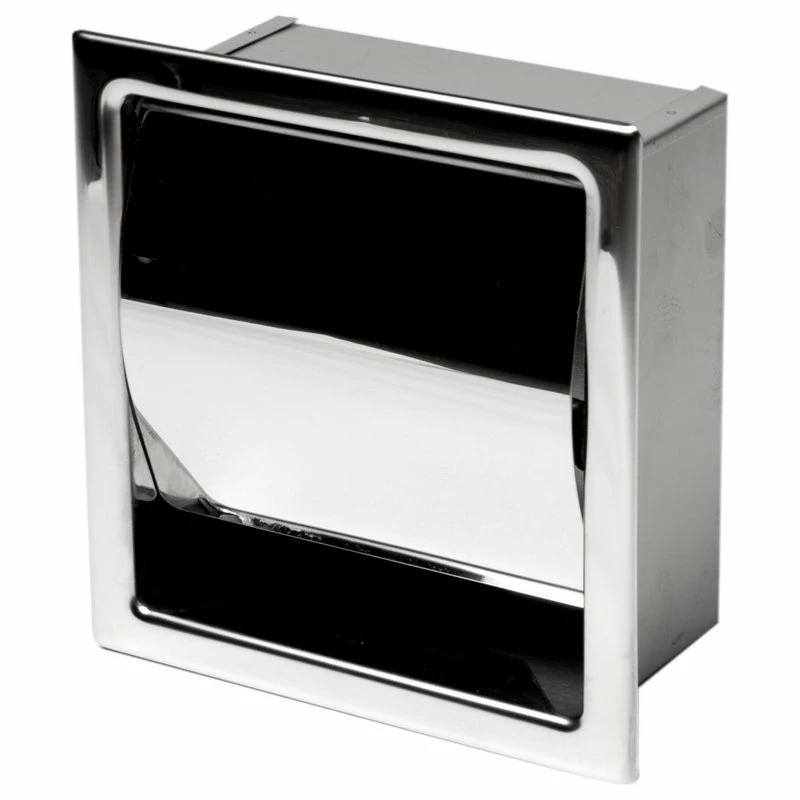 Wholesale 🎉 Alfi Trade Polished Stainless Steel Recessed Toilet Paper Holder With Cover 👏 - Image 2