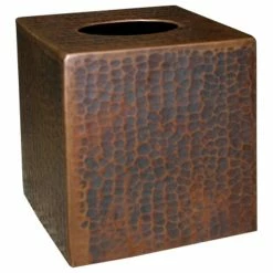 Hot Sale 😉 Native Trails 🔨 Hammered Copper Tissue Cover, Antique Copper 😀
