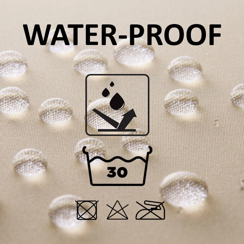 Wholesale π EVIDECO Extra Long Shower Curtain Polyester 12 Rings 79L X 71W, Taupe π - Image 4