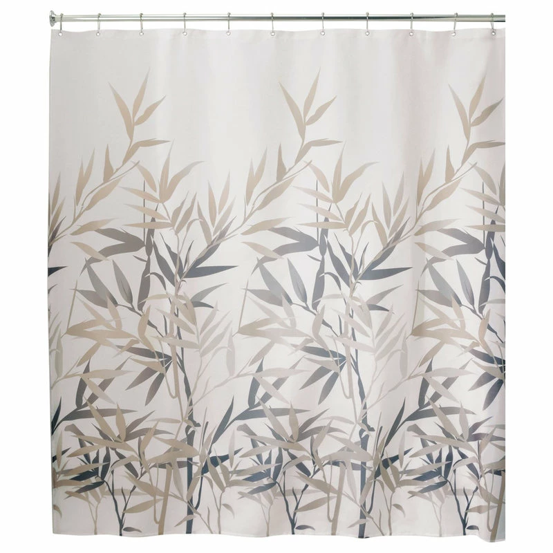 Coupon ๐ IDesign Anzu Fabric Shower Curtain, 72"x72", Black And Tan ๐ฅฐ