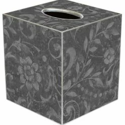 Promo 🎉 Marye-Kelley TB2417 - Grey Damask Tissue Box Cover 🥰