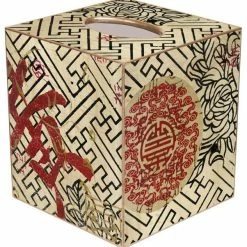 Best Pirce 🤩 Marye-Kelley TB2517 - Asian Fret Tissue Box Cover 🧨