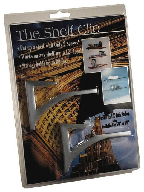 Best reviews of ๐ Expo Design Inc The Shelf Clip For 3/8"-1/2" Thick Shelves, Frosted Chrome ๐