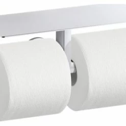 Flash Sale 💯 Kohler Components Covered Double Toilet Tissue Holder, Polished Chrome 🧨