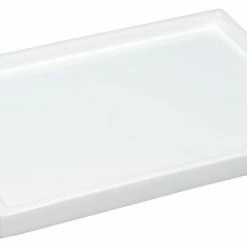 Best Sale 🌟 Pacific Connections White Lacquer Bathroom Accessories, Vanity Tray 👏
