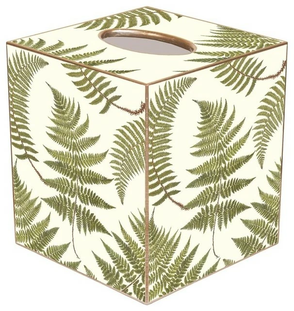 Top 10 ๐ฅฐ Marye-Kelley TB589-Ferns On Creme Tissue Box Cover ๐
