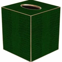 Best reviews of 👍 Marye-Kelley TB2620 - Green Crock Tissue Box Cover 👍