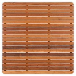 Buy 🔔 Teakworks4u Plantation Teak Mat With Rounded Corners, 30"x30" 🔥