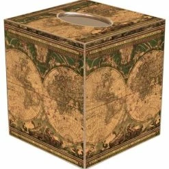 Top 10 ✨ Marye-Kelley TB652 - Antique World Map Tissue Box Cover 💯