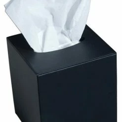 Promo 😀 Dacasso A1037 Classic Black Leather Tissue Box Cover 🎉