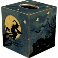New 💯 Marye-Kelley TB1597 - 🧛 Halloween Scene Tissue Box Cover ✨