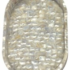 New 👏 TATARA Nu Steel Capris 👩 Mother Of Pearl Oval Vanity Tray 💯