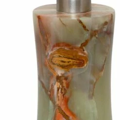 Budget 🥰 Marble Crafter Vinca Collection Whirl Green Onyx Soap Dispenser ✨